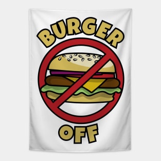 Burger Off Tapestry