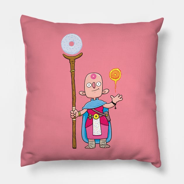 The Donut Druid Pillow by striffle