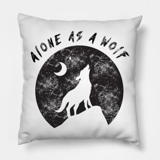 wolf t-shirt Pillow