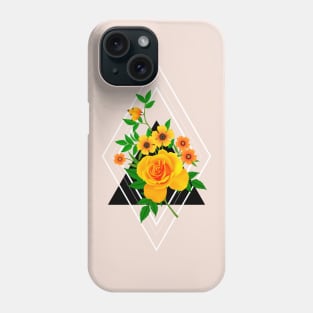 Aesthetic geometric floral Phone Case