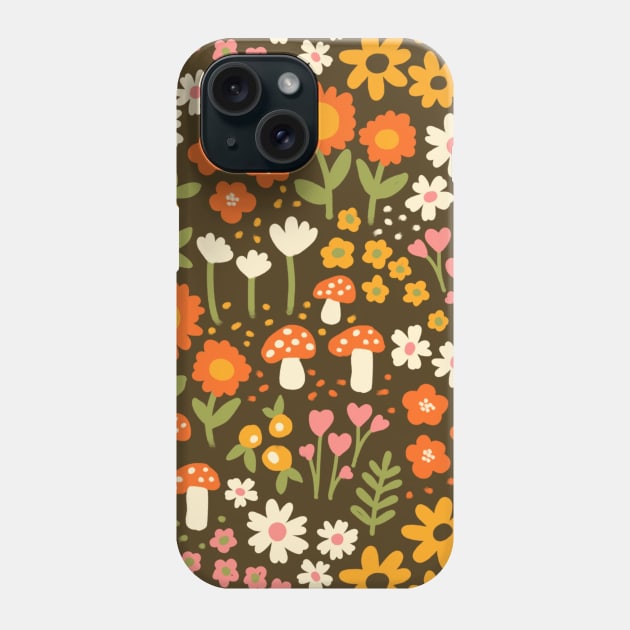 Garden Pattern Phone Case by Salty Siren Studios