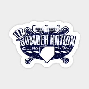 Bronx Bombers Nation Distressed Magnet