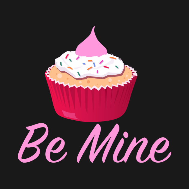 Be Mine Valentine Cupcake by epiclovedesigns