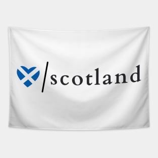 Love Scotland Saltire Heart Tapestry