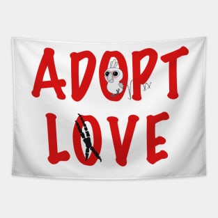 Adopt Love! - Mr. Toki, the Goffin's Cockatoo! Tapestry