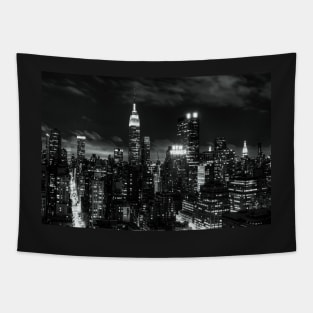 Monochrome City Tapestry