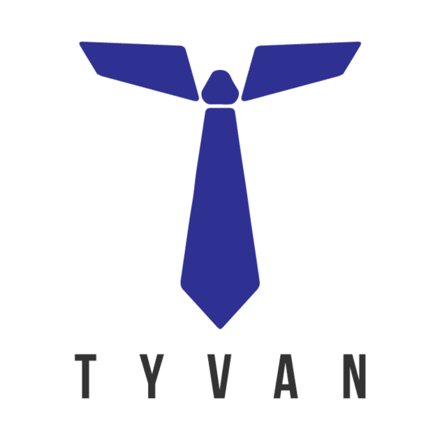 TyvanTV Logo w/TYVAN - Blue by Tyvan