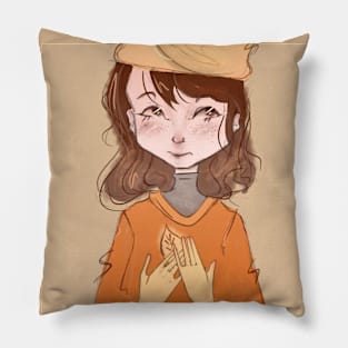 autumn girl Pillow