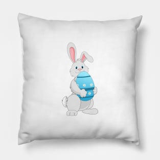 Cute Easter bunny with egg Pillow