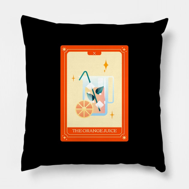 The orange juice Pillow by borntostudio