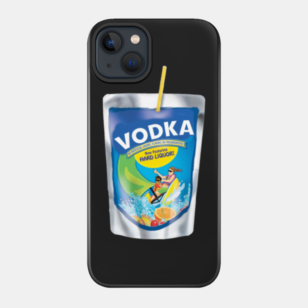 FUNNY ADULT VODKA JUICE BOX POUCH DRINKING T-SHIRT - Drinking - Phone Case