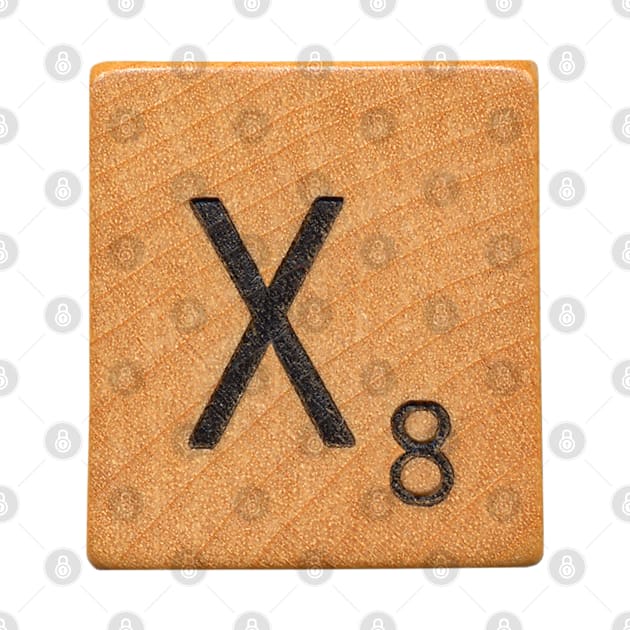 Scrabble Tile 'X' by RandomGoodness