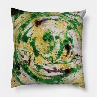 abstract marble texture spiral fluid art design Pillow