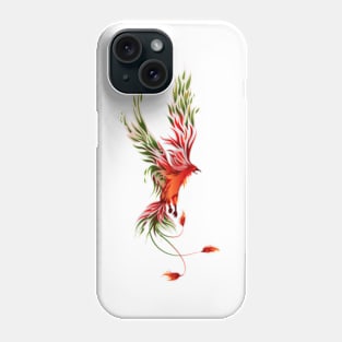 Red-Green Flying Phoenix Phone Case