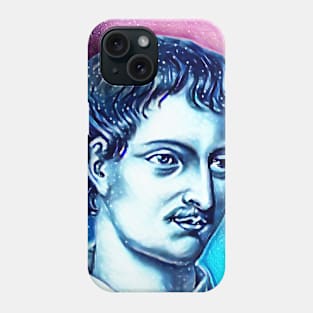 Giordano Bruno Snowy Portrait | Giordano Bruno Artwork 13 Phone Case