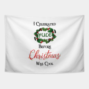 Funny Yule Holiday Design for Pagans Tapestry