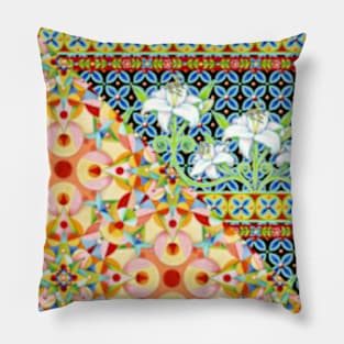 Tangerine Confetti Lilies Pillow