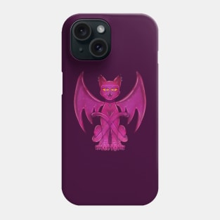 Spooky Vampire Kitty Meowticia with no confetti Phone Case