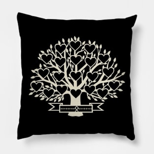 nordic tree of life Pillow