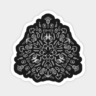 Fossil Mandala Pattern Magnet