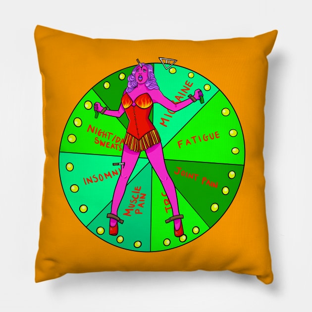 Wheel of Symptoms Pillow by steffiemolla