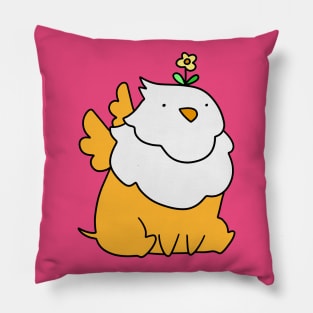 Flower Head Griffin Pillow