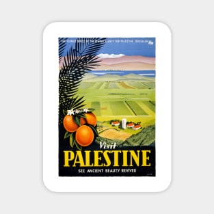 Vintage Travel Poster Palestine Magnet