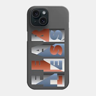 Fearless | Geometric Typographic Design Phone Case