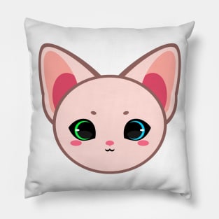 Cute Two Colored Eyes Sphynx Cat Pillow