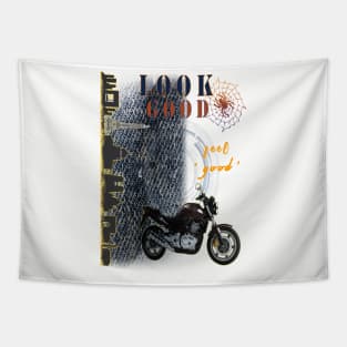 vintage motocycle Tapestry