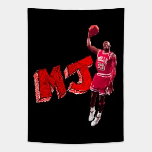 MJ 23 - THE GOAT - Pixelated Tapestry