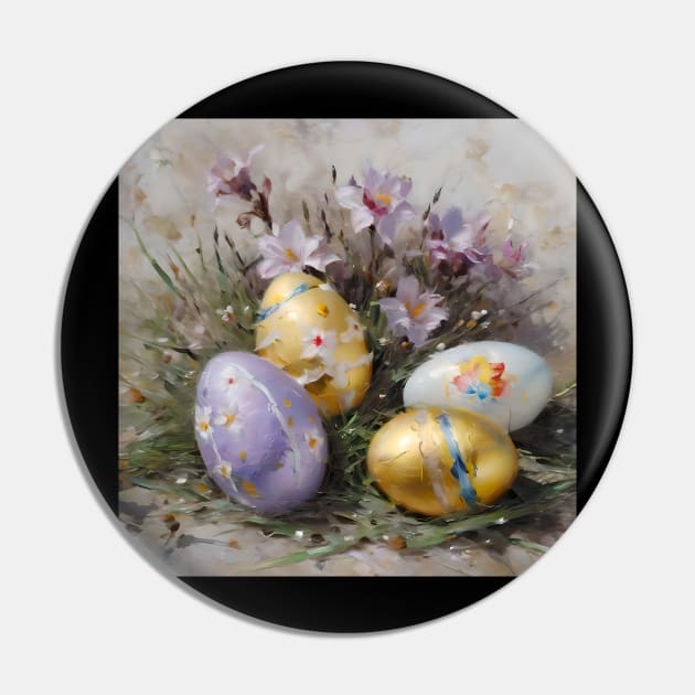 Easter Scene Study Pin by Oldetimemercan