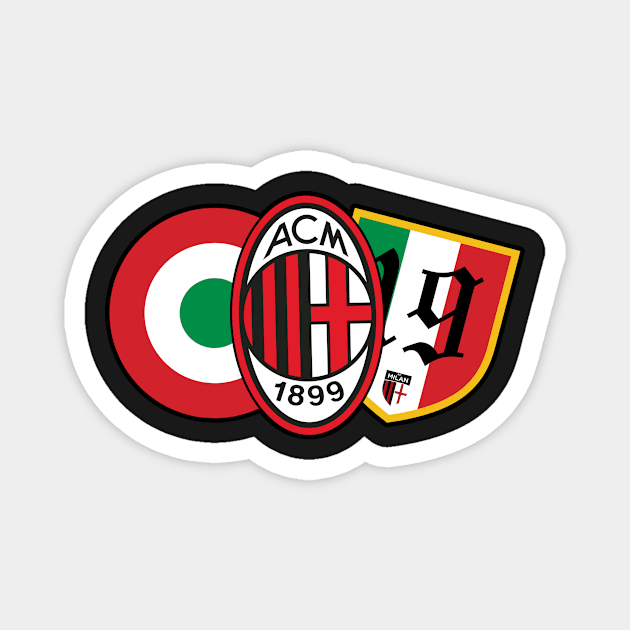 milan curva south Magnet by lounesartdessin