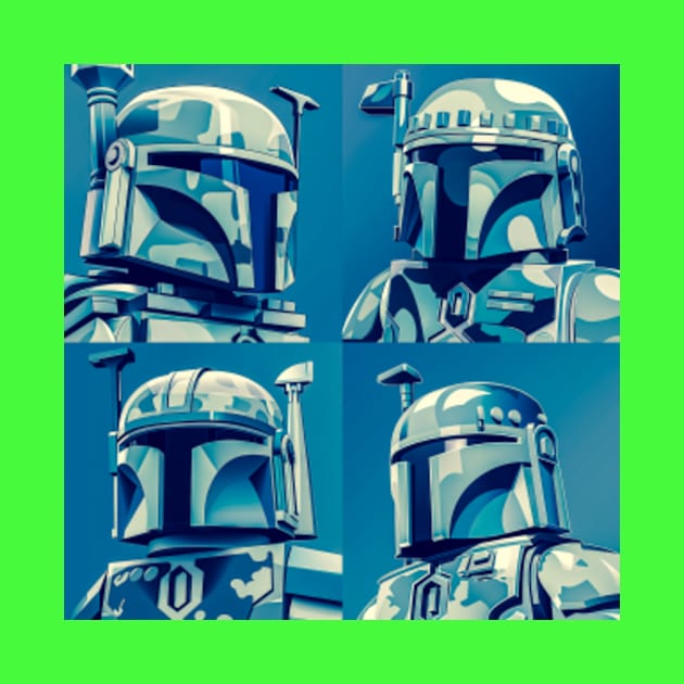 Galactic Hunter's Helmet 2 - Boba Fett Style by DinoPals