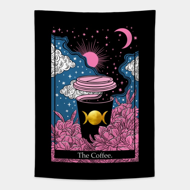 The coffee tarot outlet card tapestry