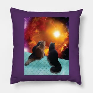 space cats Pillow