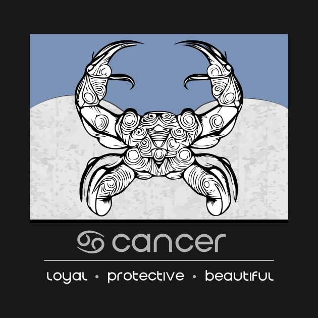 Cancer Season - Zodiac Graphic by Well3eyond