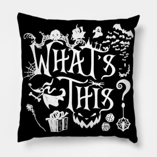 What's This? - Nightmare Before Christmas (White) Pillow