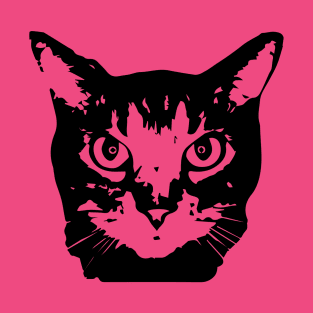 Punk Rock Cat - black T-Shirt