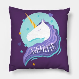 Whatever Unicorn Pillow