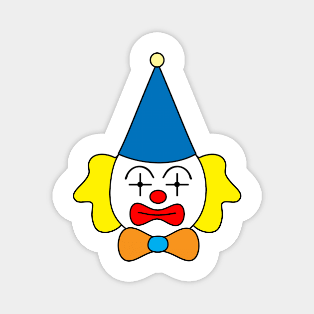 Clown - funny face. Magnet by kerens