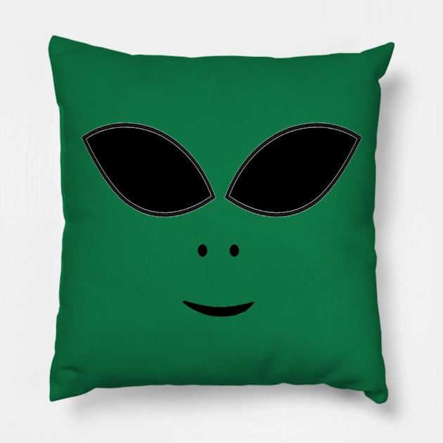 Eyes Aliens Emoji Pillow by albaley