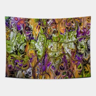 Halloween Colors Abstract Tapestry