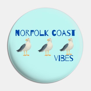 Norfolk Coast Vibes Seagulls Pin