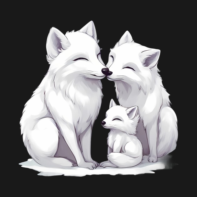 Arctic Wolf Family by animegirlnft