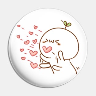 Cute Budding Pop Heart Attack Pin