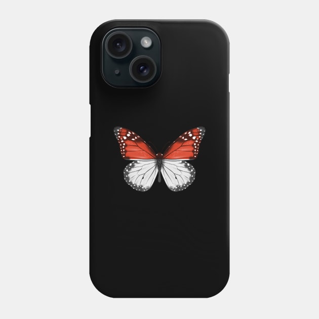 Monacan Flag  Butterfly - Gift for Monacan From Monaco Phone Case by Country Flags