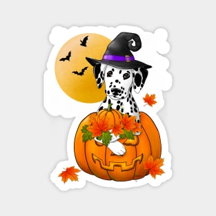 Dalmatian Witch Magnet