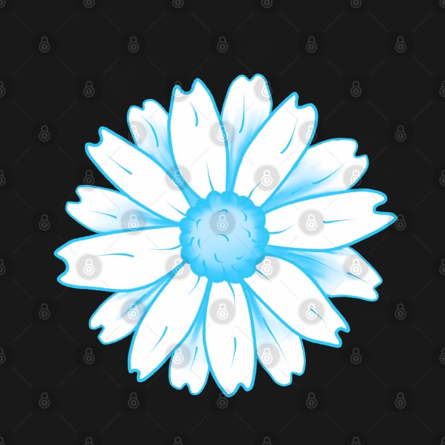 Cool Blue Flower by ROLLIE MC SCROLLIE