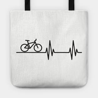 Bike Heart Beat Tote